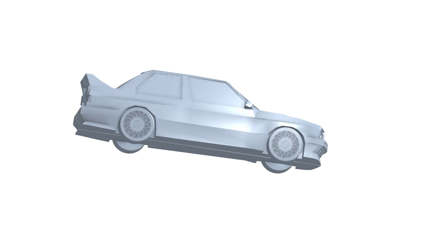 BMW E30 Mini Model (Print-in-Place)
