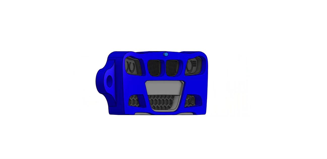 BMW Serie 3 E90 Keychain Model – 4 Color 3D Printable Accessory